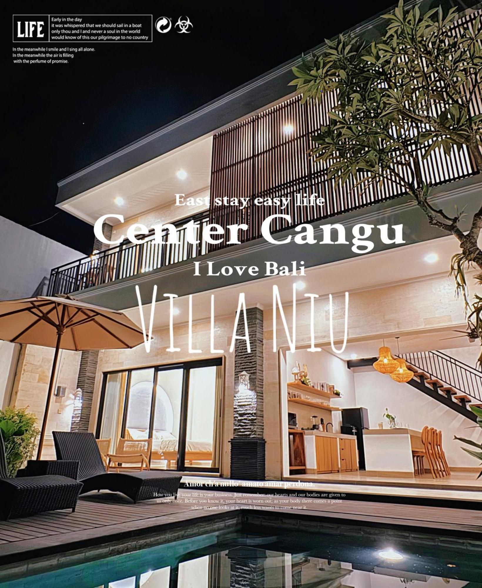Villa Niu Center Canggu - Fattylion Eksteriør billede