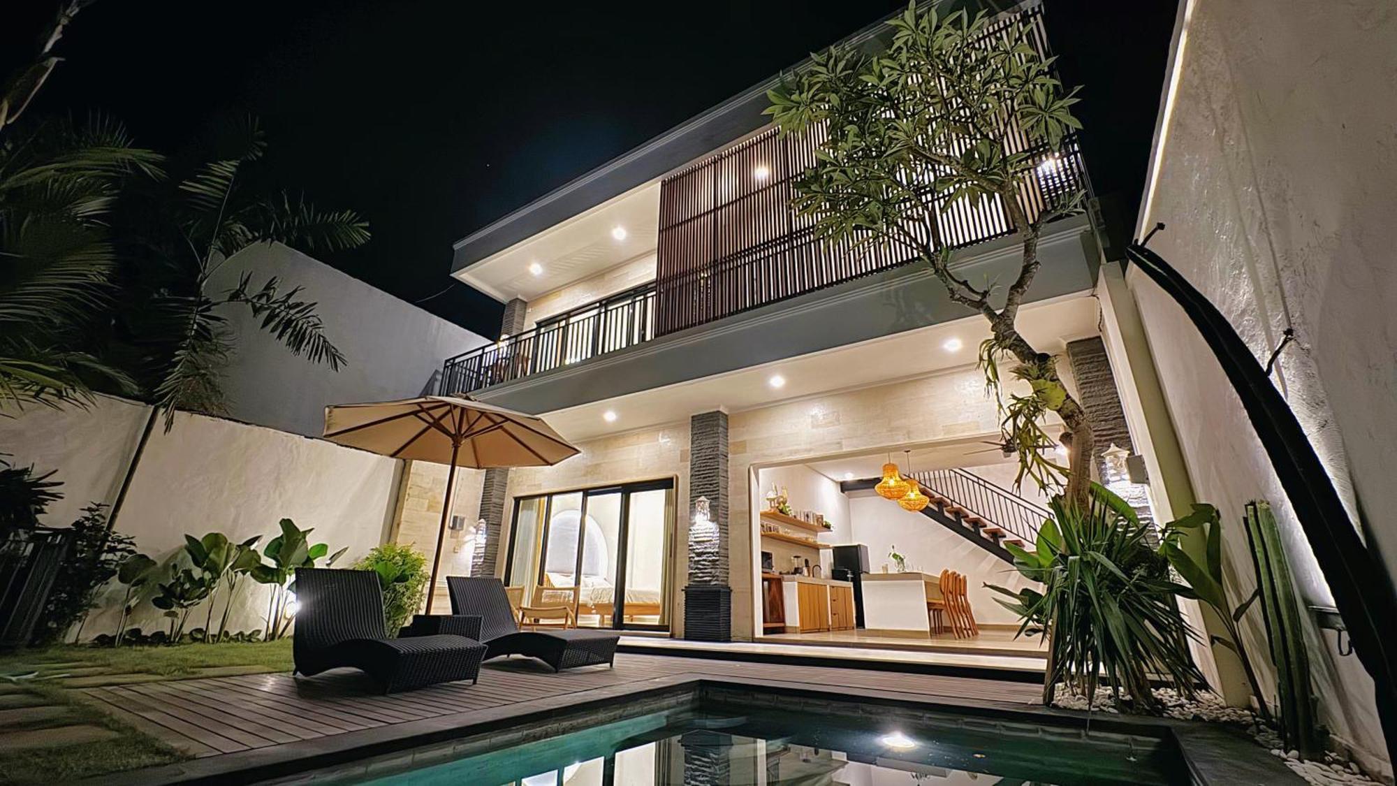 Villa Niu Center Canggu - Fattylion Eksteriør billede